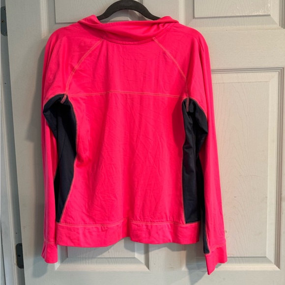 PINK quarter zip up size large - Picture 2 of 3